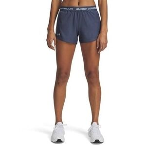 Under Armour Womens Shorts Grey/Harbor Blue Size 2XL Tech Play Up Downpour